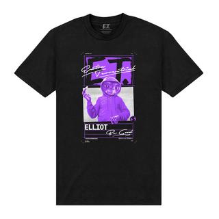 E.T. the Extra-Terrestrial Elliot T-Shirt Coupe Ample Manches Courtes  