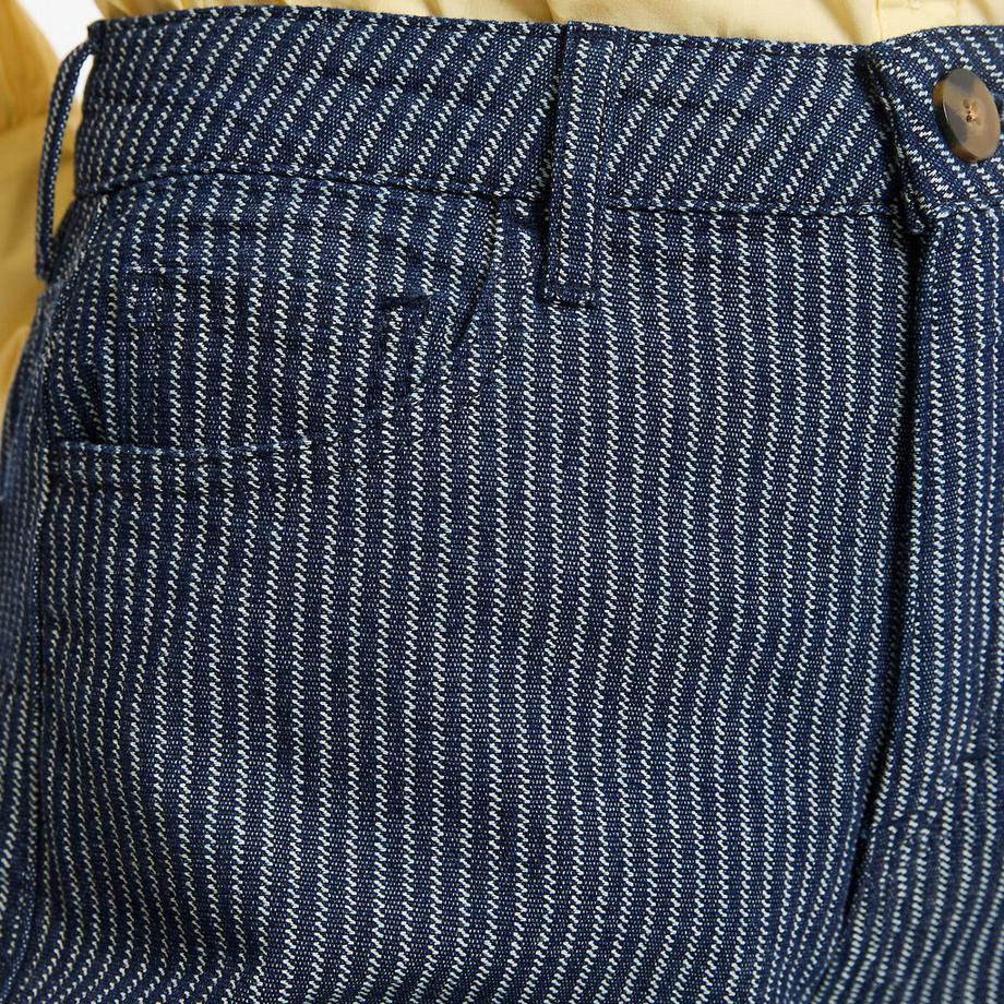 La Redoute Collections Jean large rayé Loose Fit  