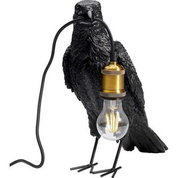 Lampada da tavolo Crow nero opaco