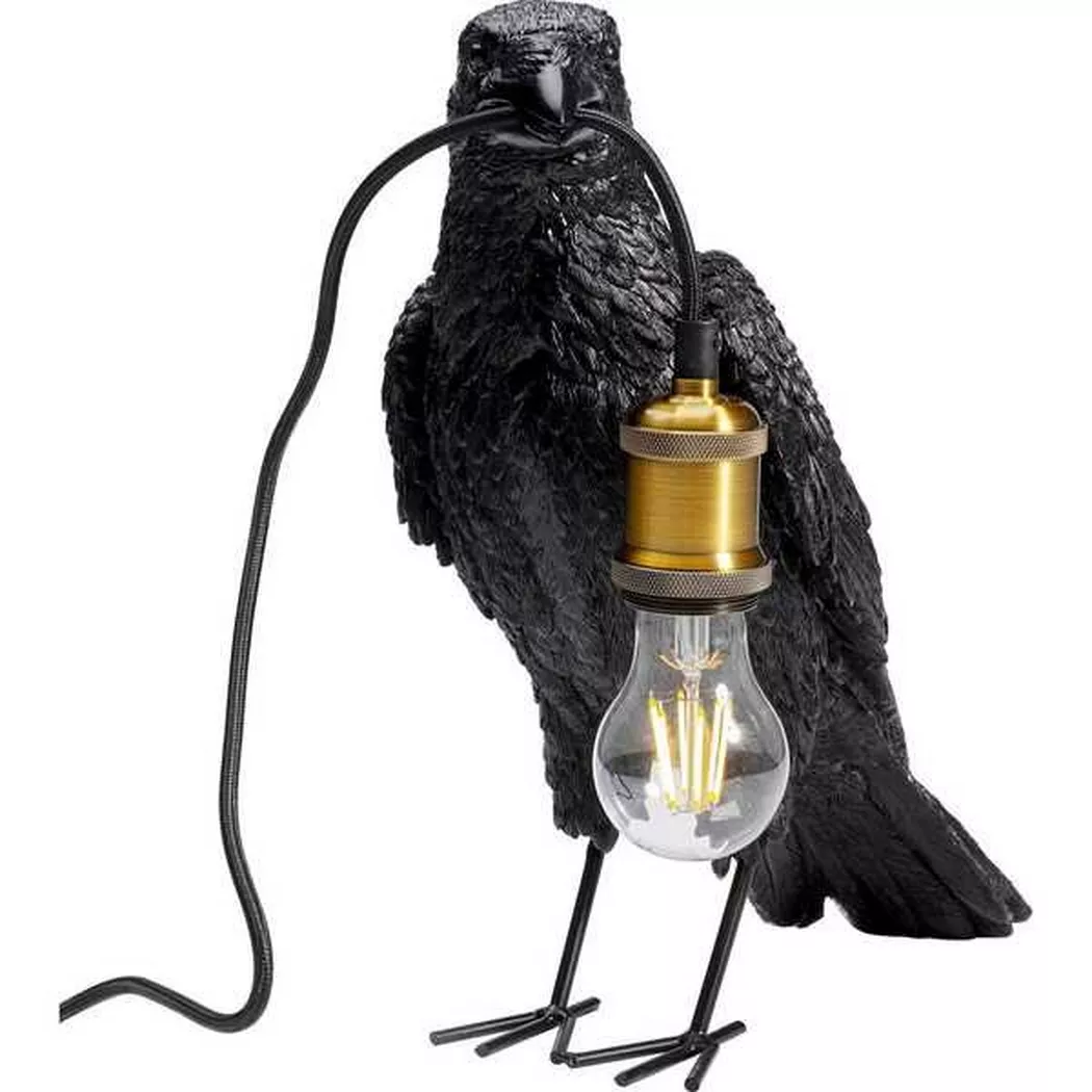 KARE Design – Tischleuchte Crow Matt, One Size, Schwarz