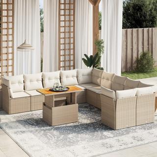 VidaXL set divano da giardino Polirattan  