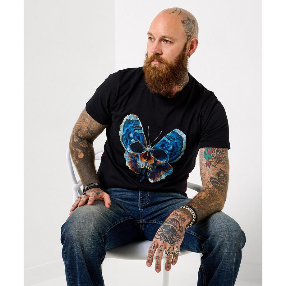 Joe Browns T-Shirt Motivo Teschio e Farfalla  