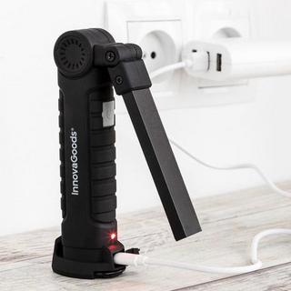 InnovaGoods  Lampe de poche magnétique rechargeable, DEL - 5-en-1 