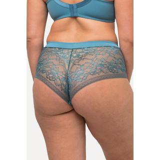 Ulla Popken  Culotte hipster, microfibre et dentelle bicolore 