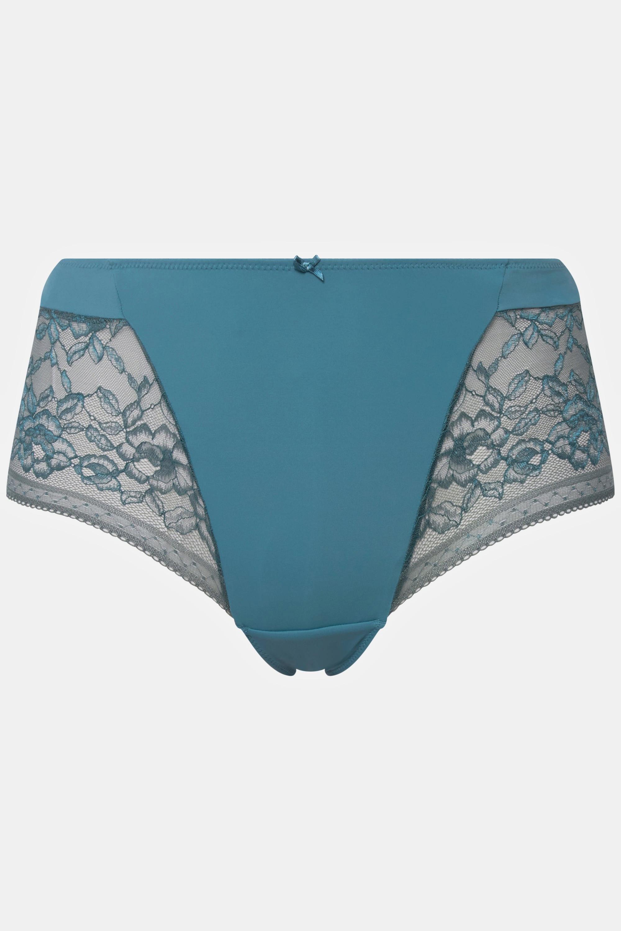 Ulla Popken  Culotte hipster, microfibre et dentelle bicolore 