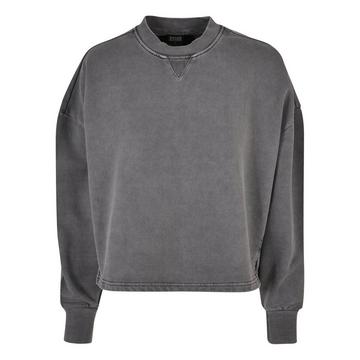 rundhals-pullover aus dickem frottee für en gt