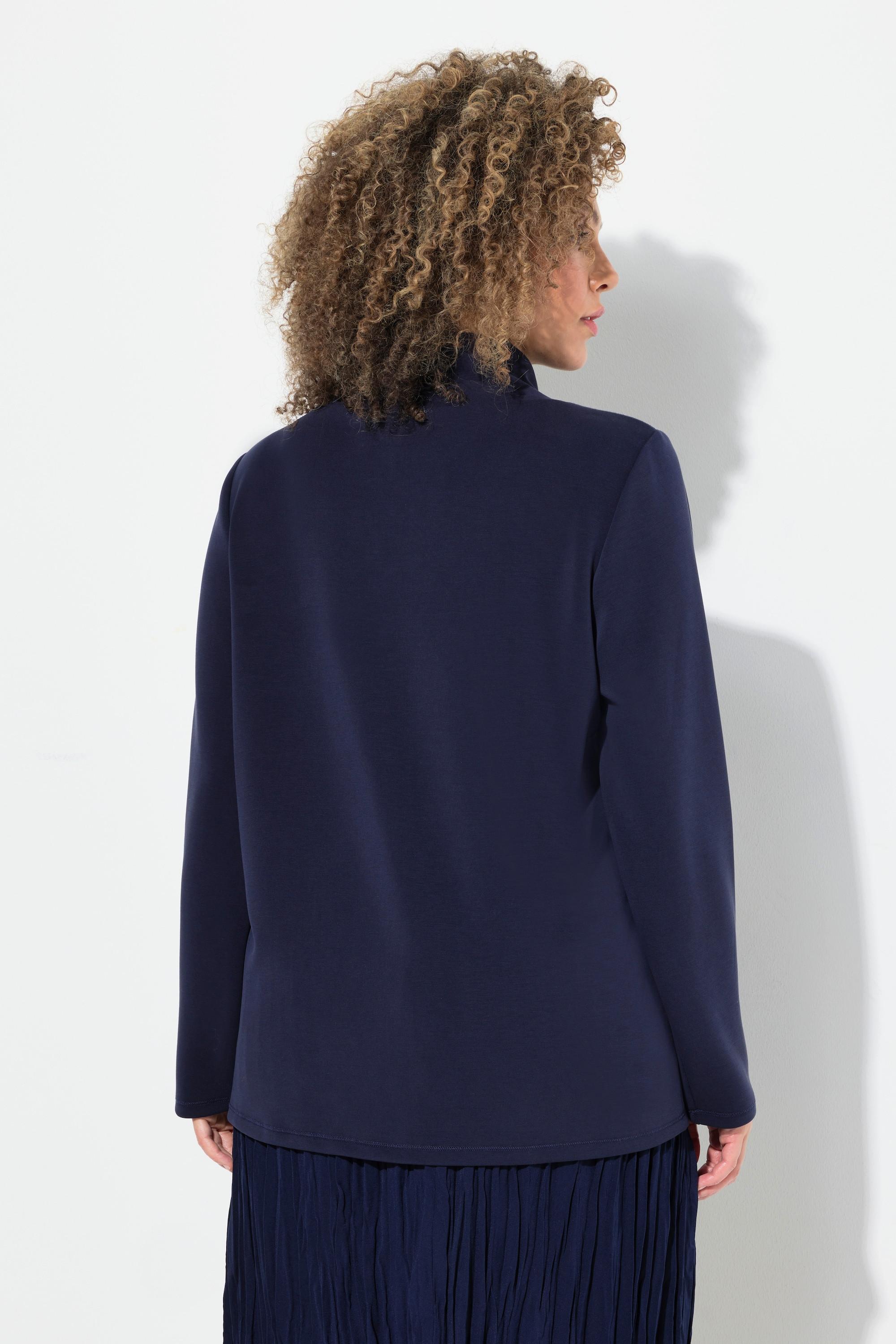 Ulla Popken Love Collo Alto Maniche Lunghe Felpa  