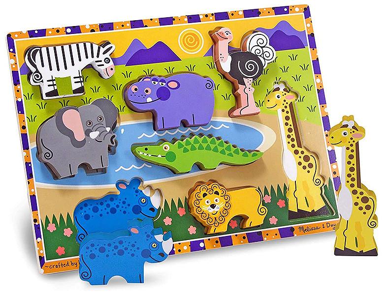 Melissa & Doug  Puzzle Safaripuzzle (8Teile) 