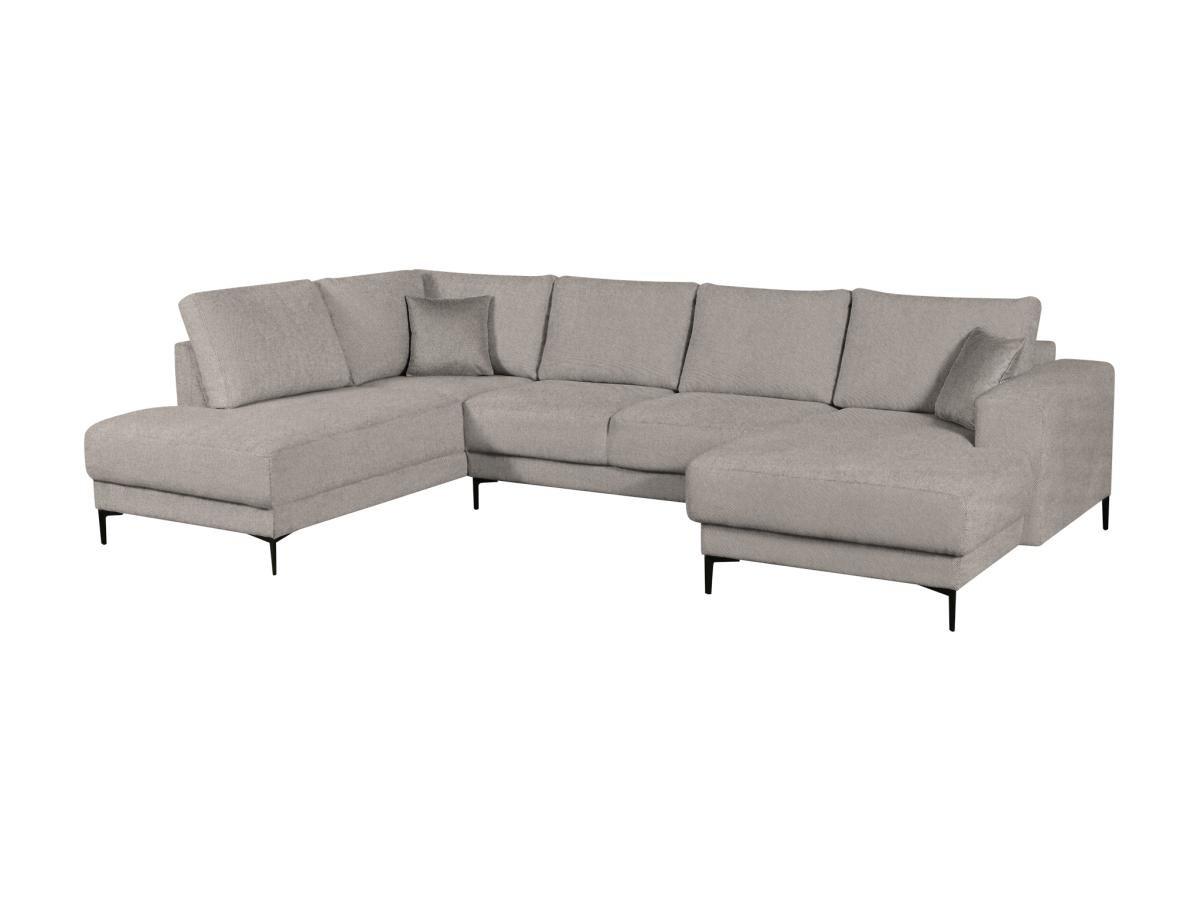 Image of Wohnlandschaft mit Ecke - Ecke rechts - Stoff - Grau - ASELIO Wohnlandschaft mit Ecke - Ecke rechts - Stoff - Grau - ASELIO