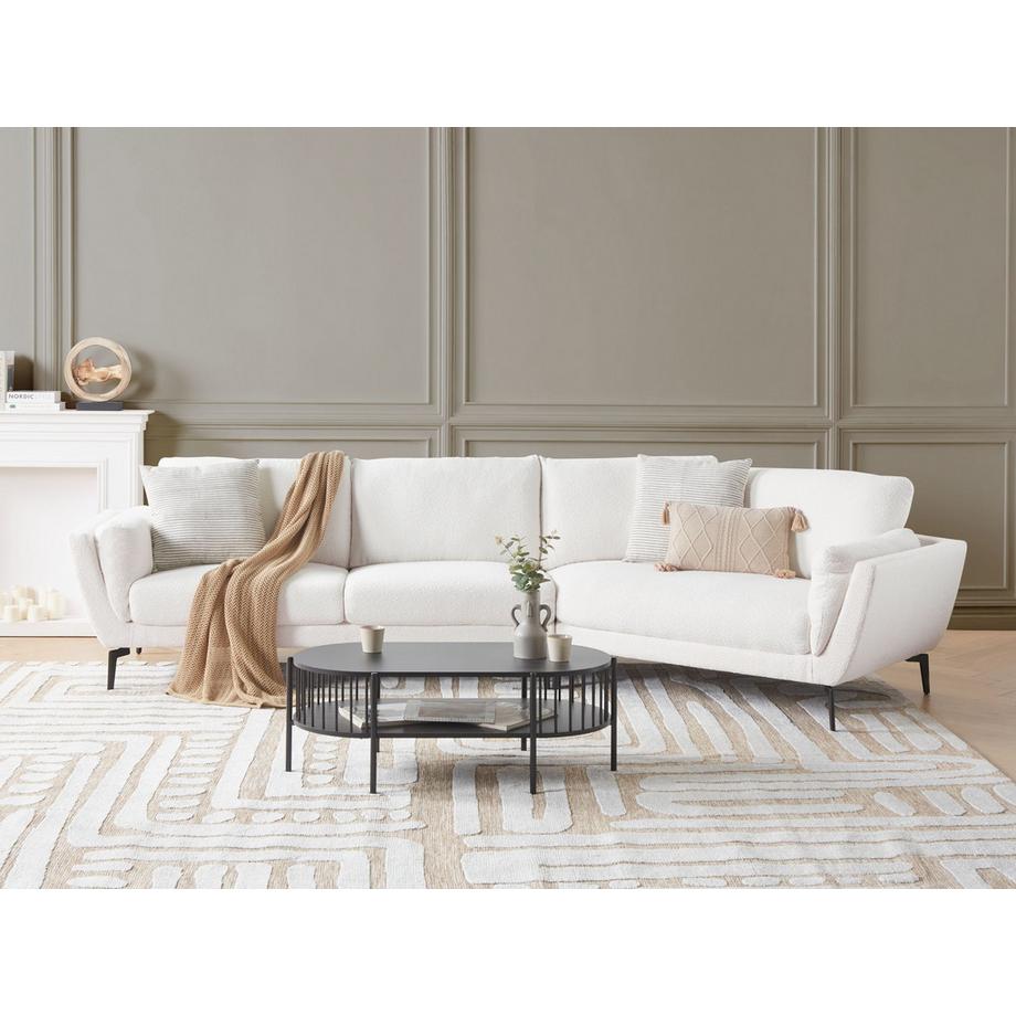 Beliani 3 Sitzer Sofa aus Bouclé  KANSSELI  