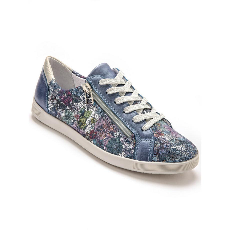 Pédiconfort Baskets à motif floral avec semelle en cuir  