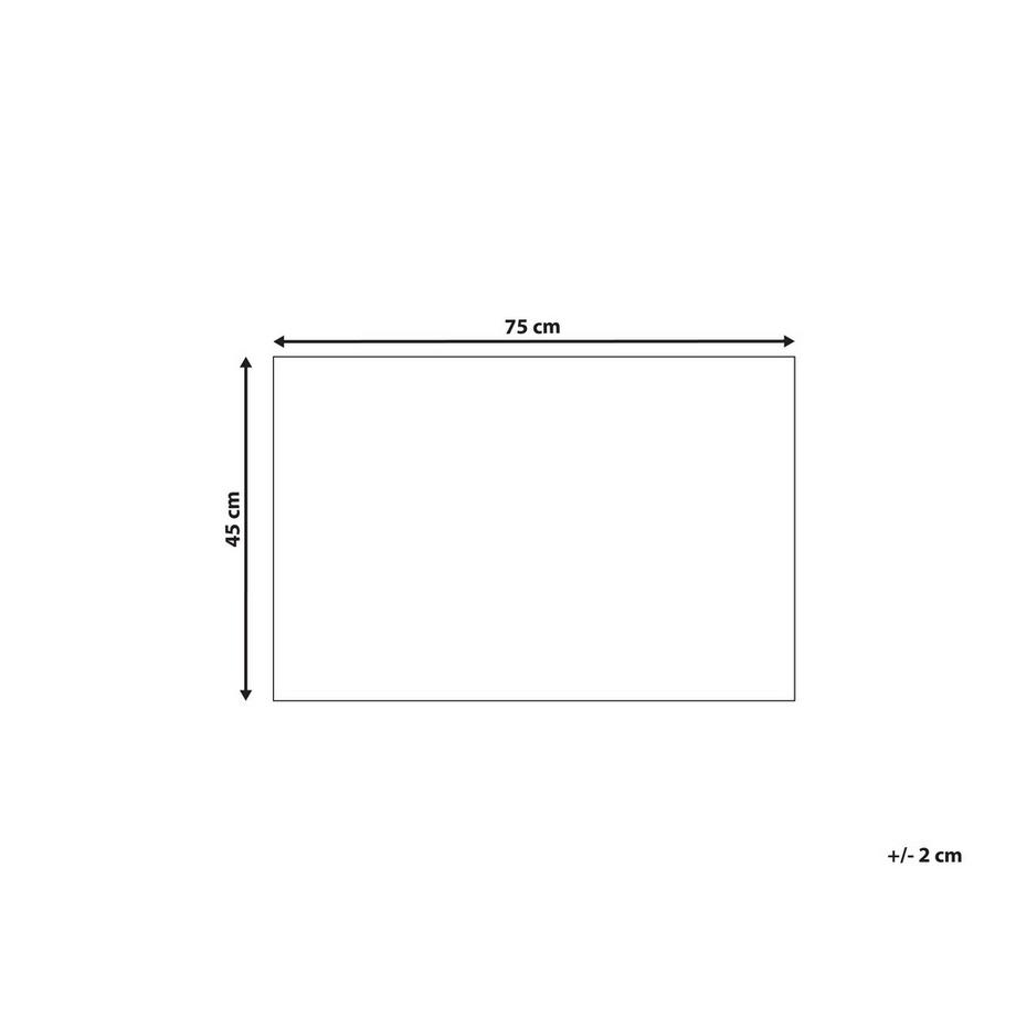 Beliani Fussmatte aus Polyester Klassisch TANDYKUL  