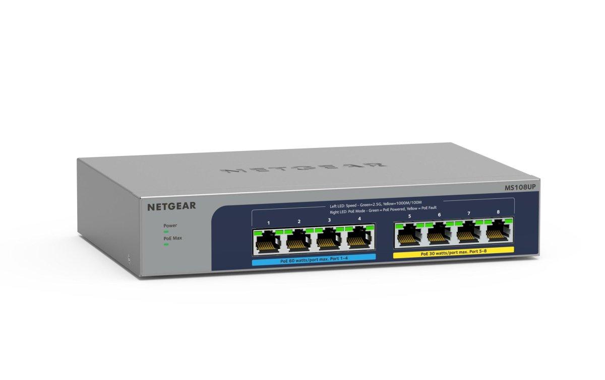 NETGEAR  Netgear PoE++ Switch MS108UP 8 Port 