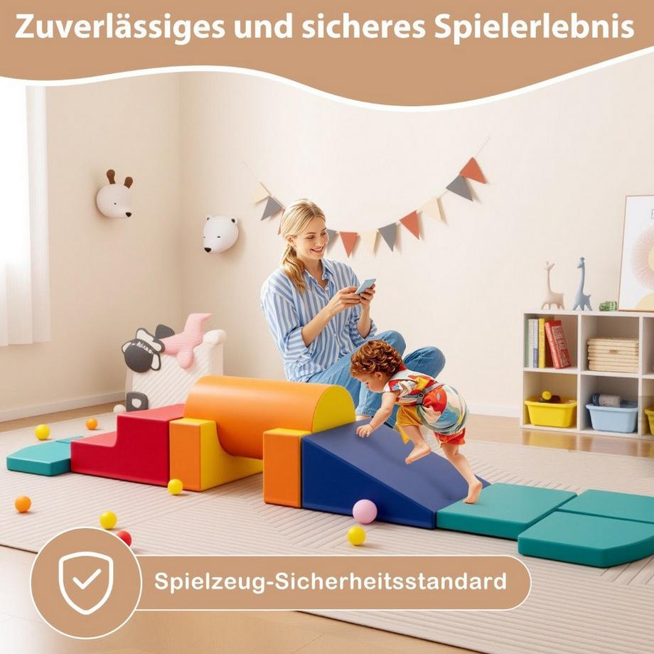Northix Ensemble de blocs d'escalade en mousse, 10 pièces  