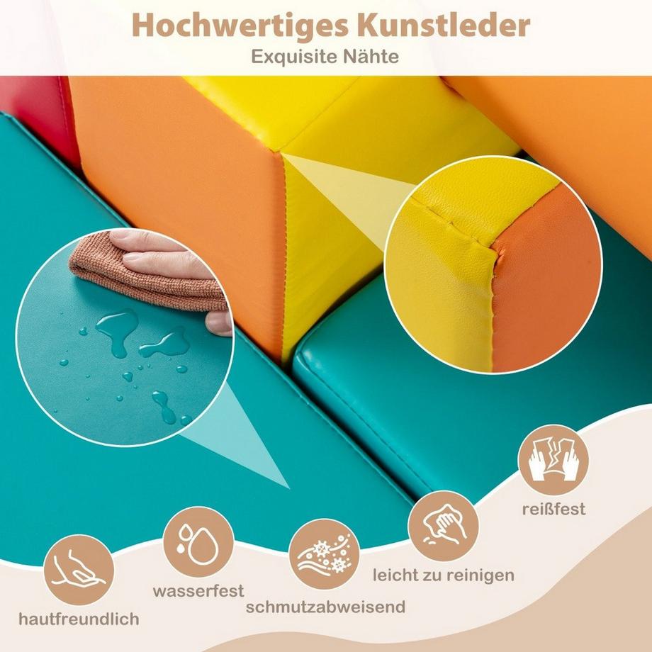 Northix Ensemble de blocs d'escalade en mousse, 10 pièces  
