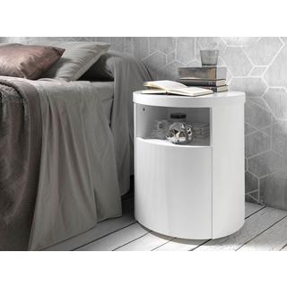ANGEL CERDA Table de chevet bois blanc  