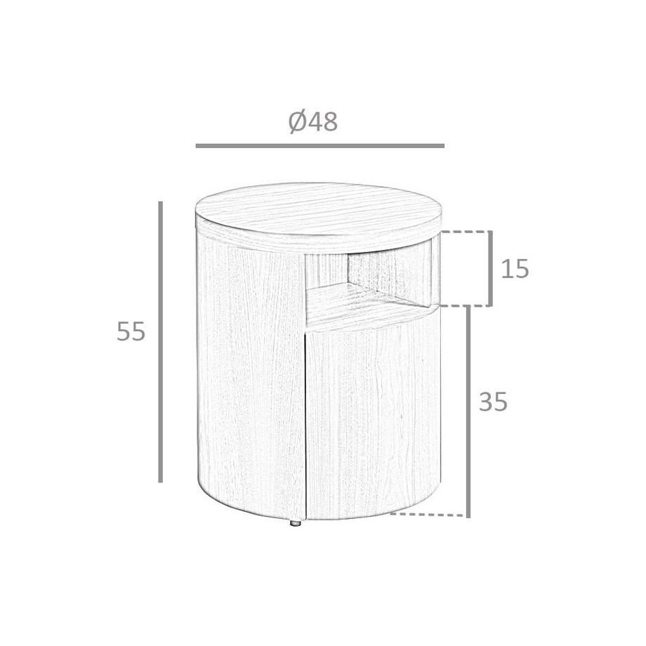 ANGEL CERDA Nachttisch ausem Holz  