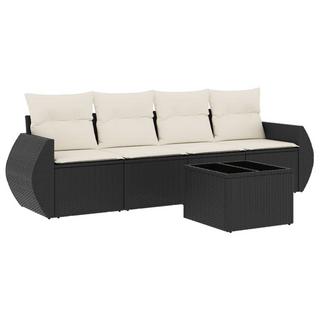 VidaXL set divano da giardino Polirattan  