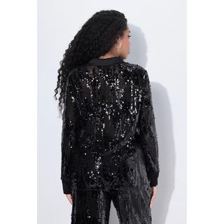 Ulla Popken Camicia con Paillettes Classic Fit Maniche Lunghe  