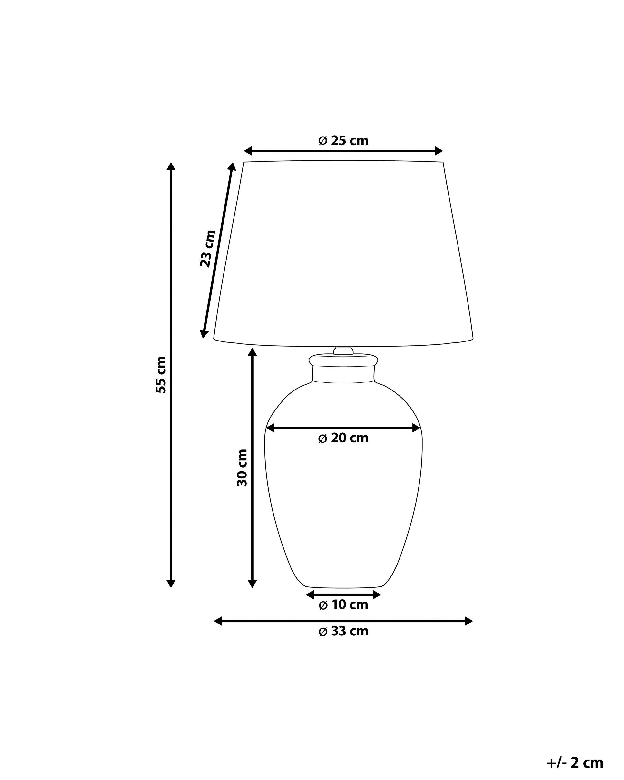 Beliani Lampe à poser en Céramique Moderne ARCOS  