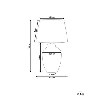 Beliani Lampada da tavolo en Ceramica Scandinavo ARCOS  