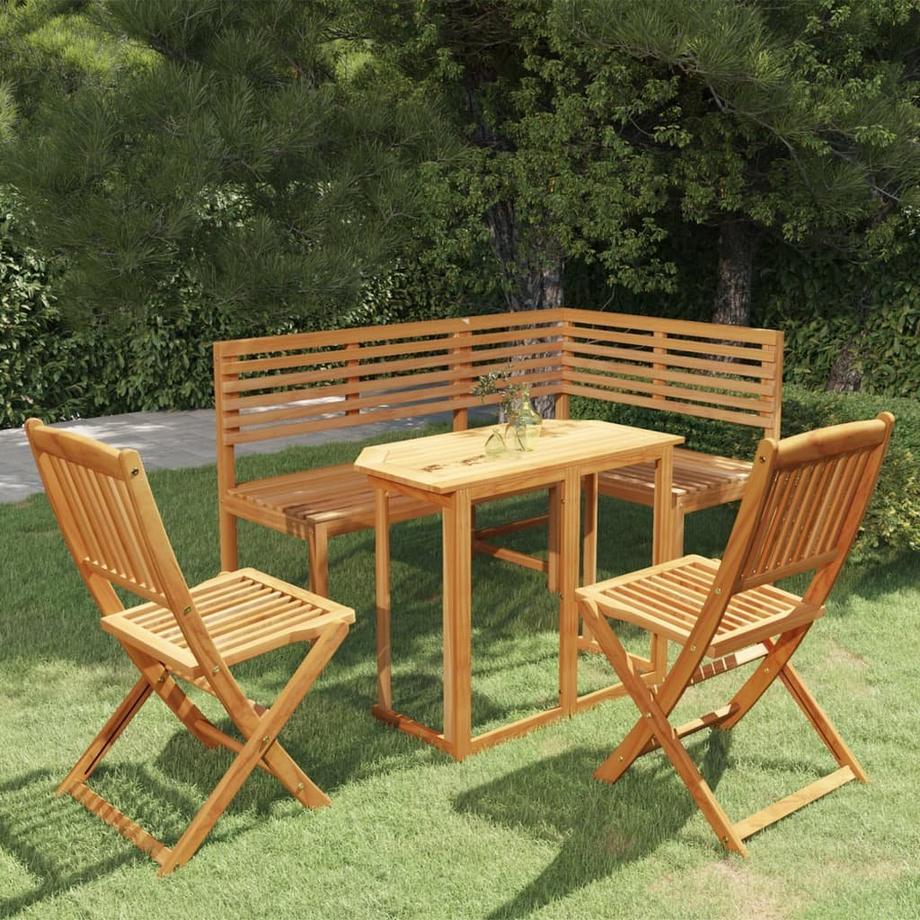 VidaXL set da bistrot Legno di acacia  