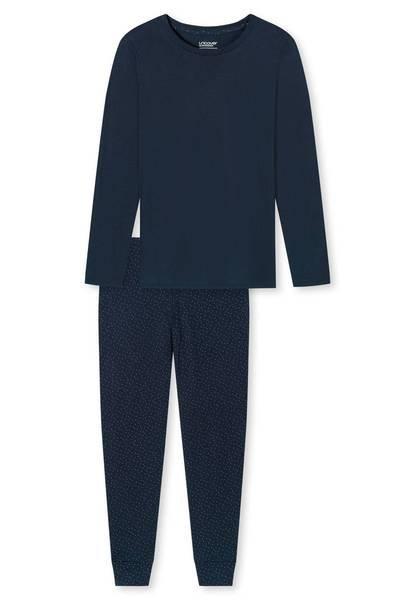 Image of Pyjama Bequem Sitzend Damen Blau 5XL