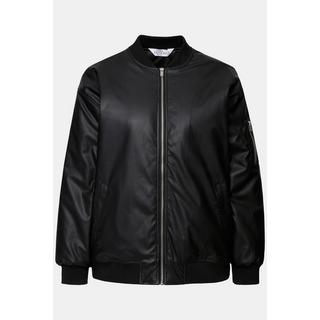 Studio Untold Blusotto Similpelle Colletto Zip  