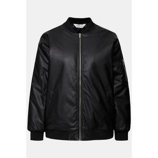 Studio Untold Blusotto Similpelle Colletto Zip  