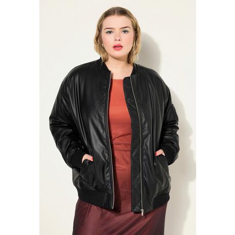 Studio Untold Blusotto Similpelle Colletto Zip  