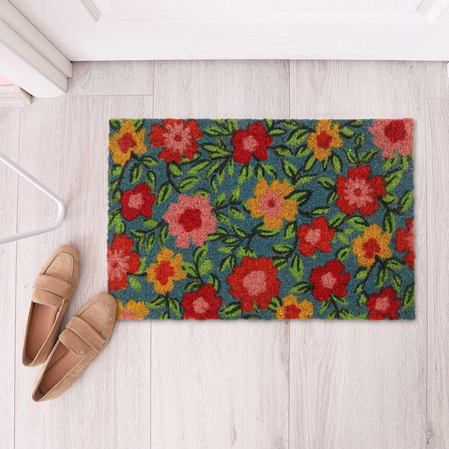 B2X Zerbino in fibra di cocco con fiori  