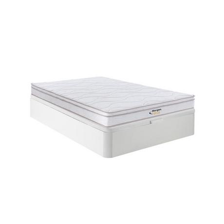 MORGENGOLD Set 140x190cm Rete vano Bianco + Materasso molle 3 zone con memory foam sp.20cm - WOLKENTANZ di MORGENGOLD  