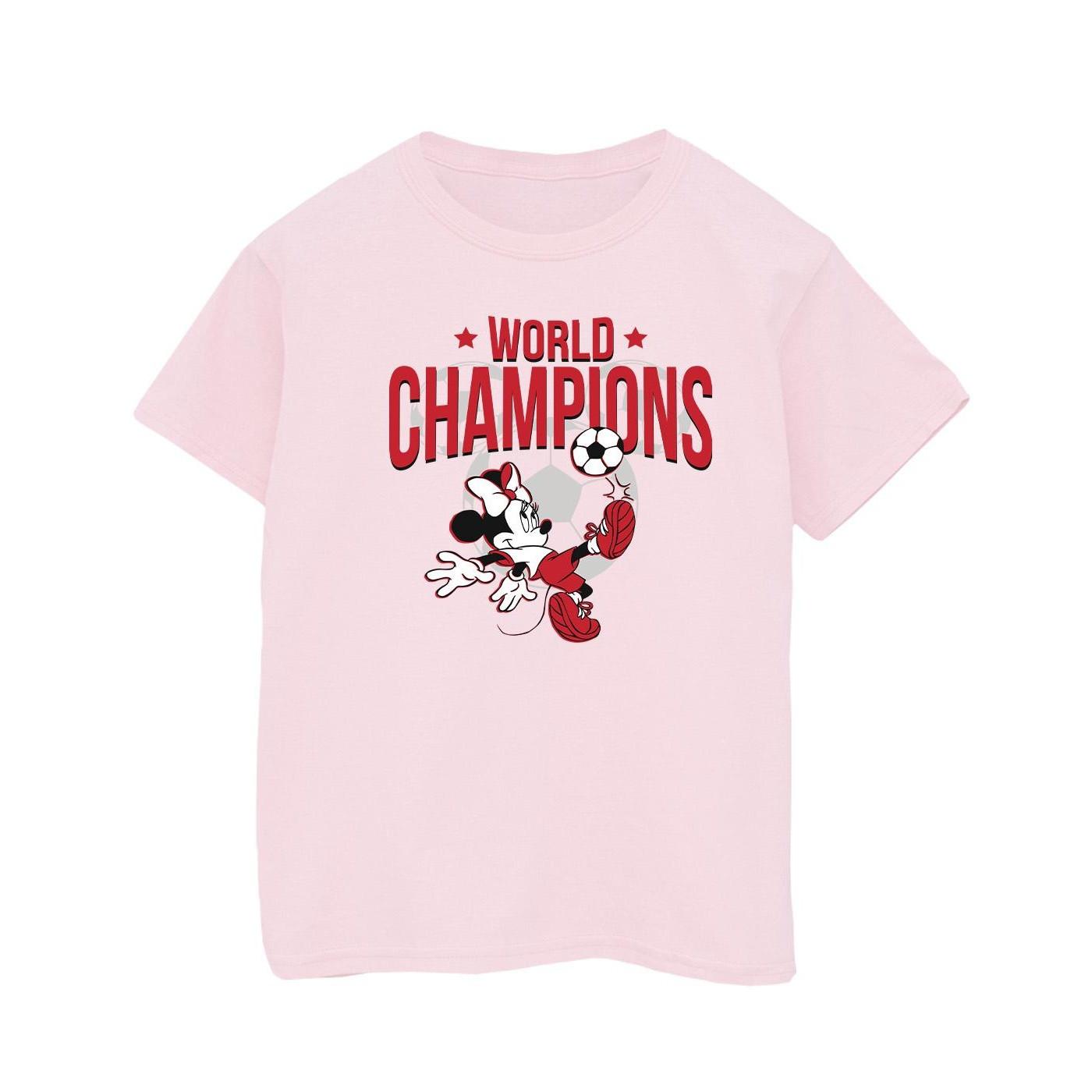 Image of Minnie Mouse World Champions Tshirt Jungen Pink 116