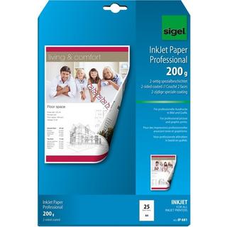 Sigel SIGEL InkJet-Papier A4 IP681 200g,matt, weiss 25 Blatt  