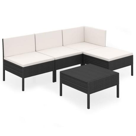 VidaXL Garten-sofagarnitur poly-rattan  