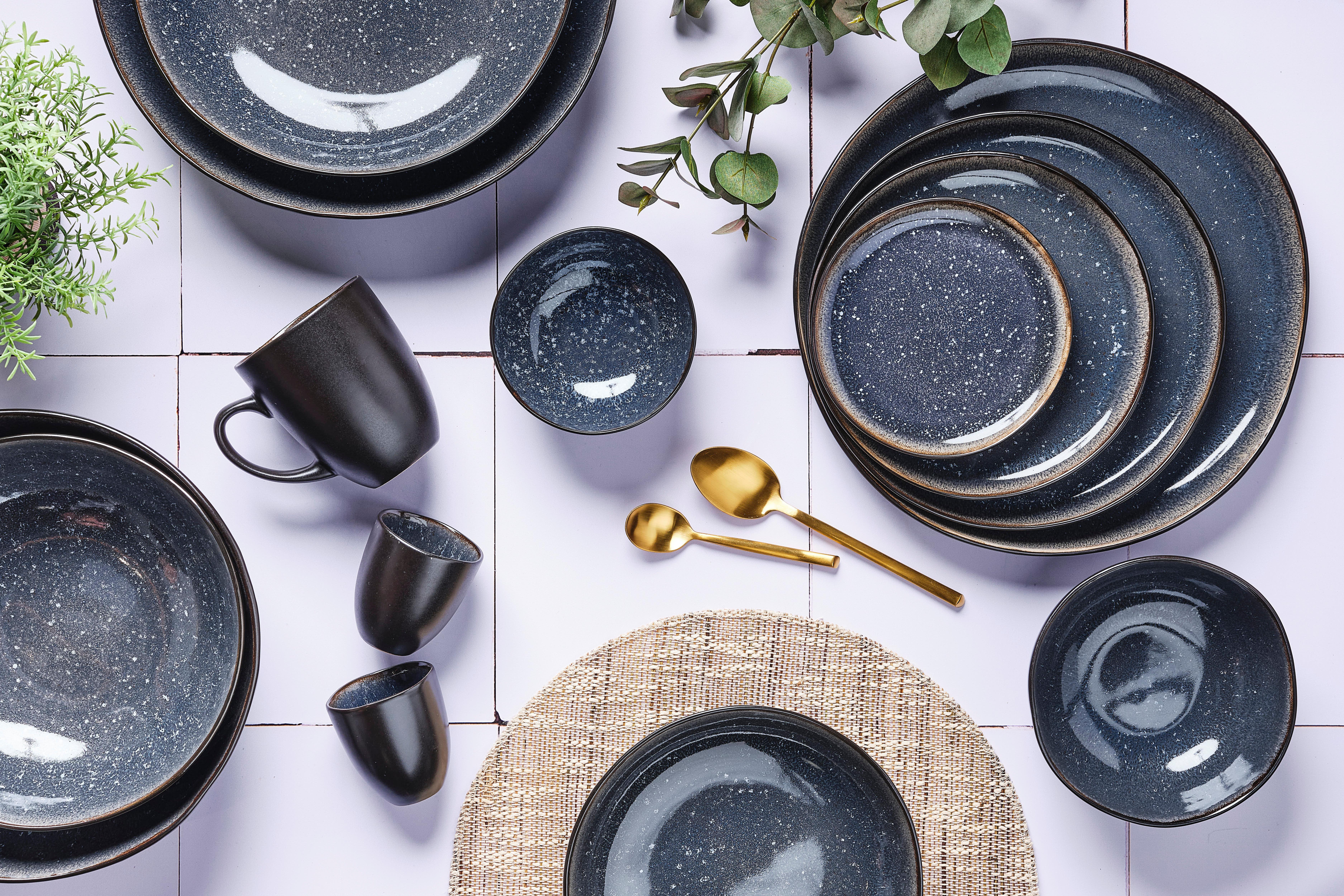 BJÖRN Suppenteller-Set IRIS - Dunkelblau  