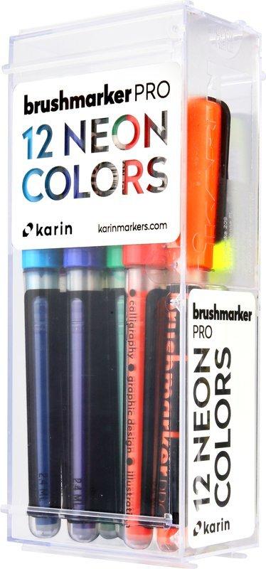 Karin KARIN Brush Marker PRO Neon colours 12 Stück  