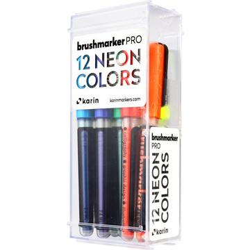 KARIN Brush Marker PRO Neon colours 12 Stück