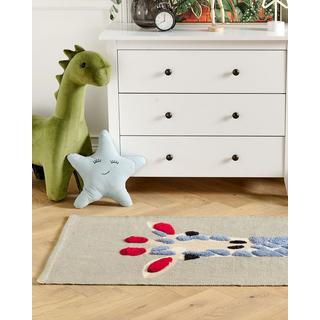 Beliani Tapis enfant en Coton Boho SAKUBO  