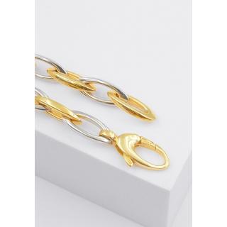 MUAU Schmuck  Bracelet Fantasie Bicolor Gelbgold-/Weissgold 750, 7.3mm, 19cm 