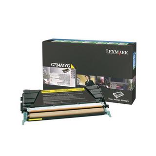 Lexmark  LEXMARK Toner-Modul return yellow C734A1YG C734 6000 Seiten 