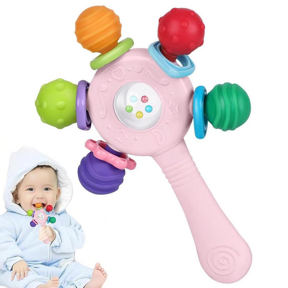 Hochwertige Babyrassel - Beißring - BPA