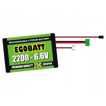 Pack d'accus pour modélisme (LiIon) LIFE batterie EGOBATT 2200 - 6.6V (25C)