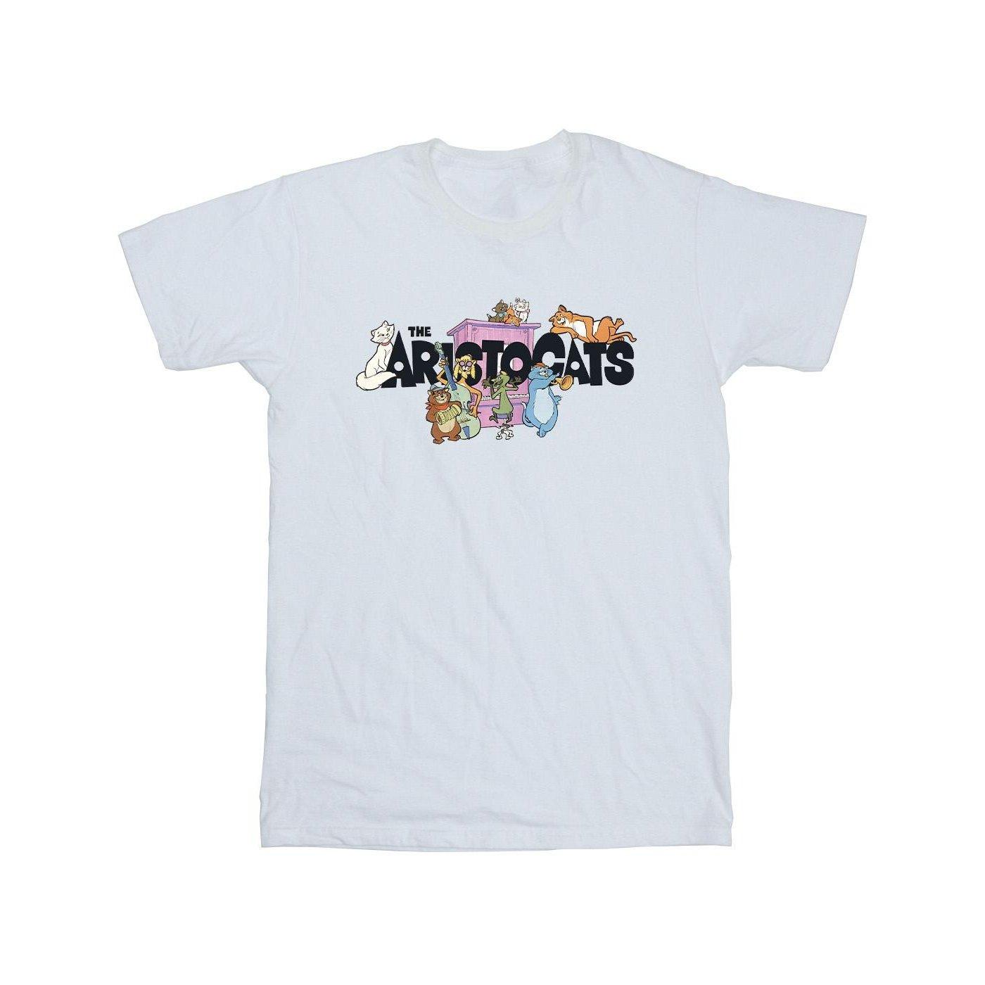 Image of Aristocats Logo Tshirt Unisex Weiss 116