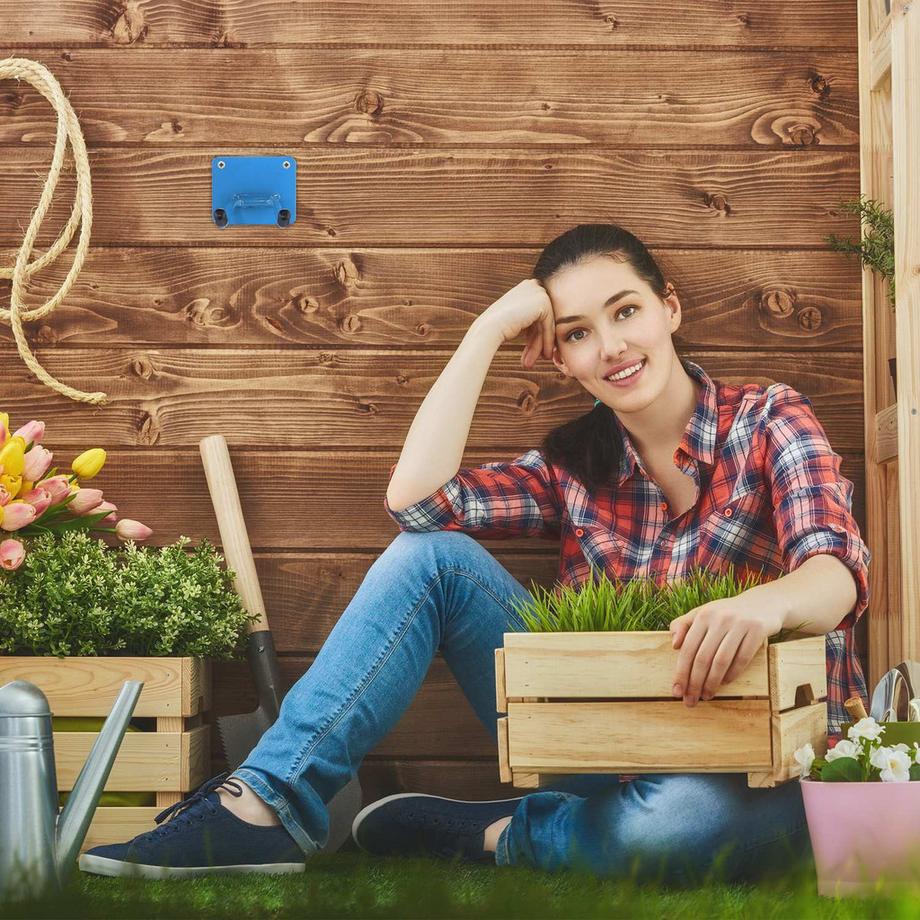 B2X Portautensili in acciaio blu  