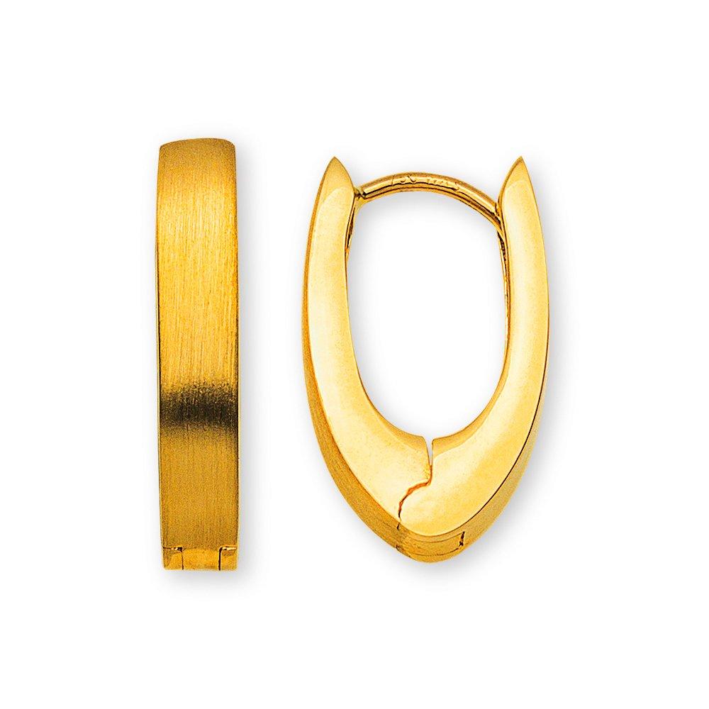 Image of Creolen Gelbgold 750 Scharnier 19mm Damen Gelbgold ONE SIZE