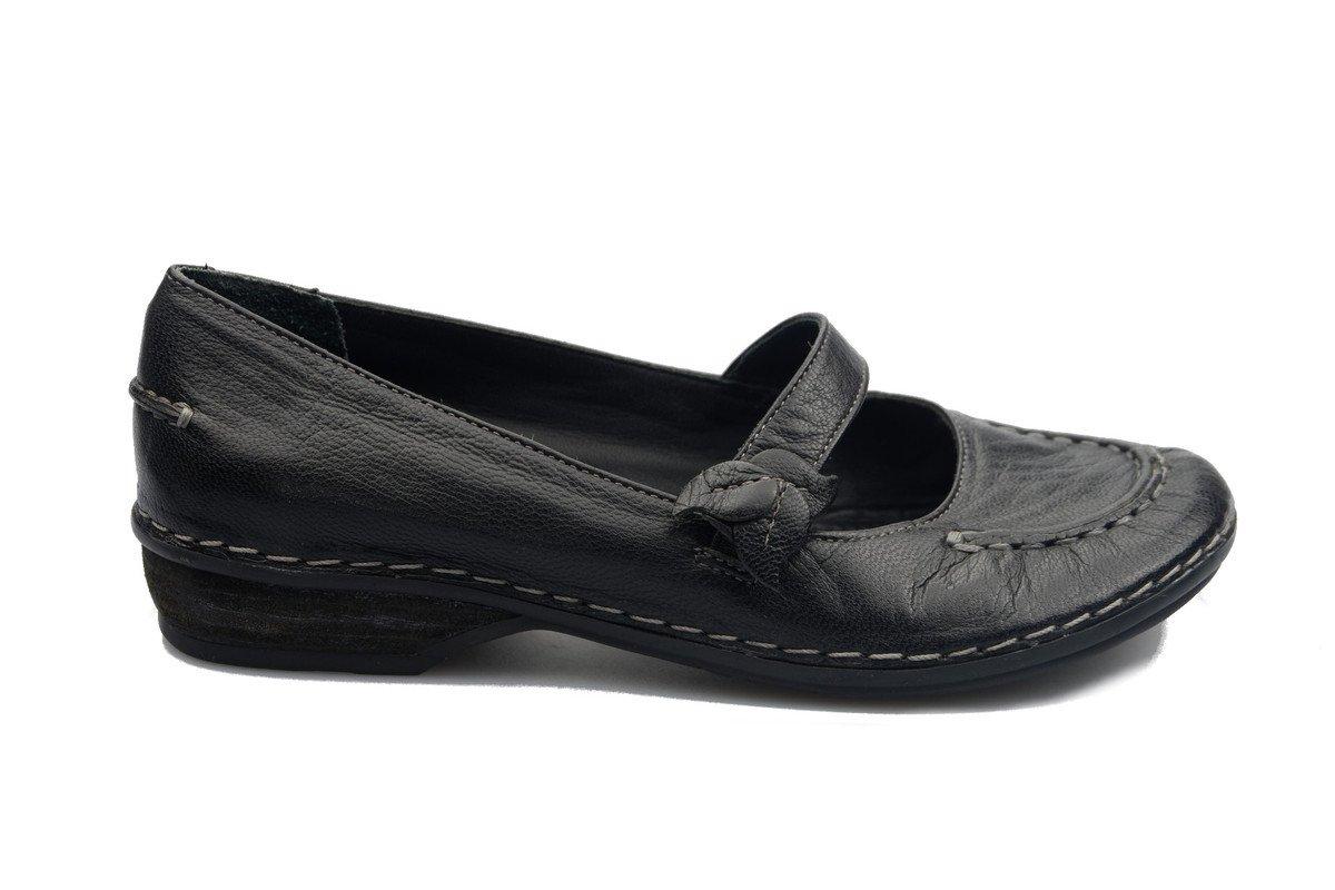 Image of Husky Jade - Leder Ballerina Damen Schwarz 38