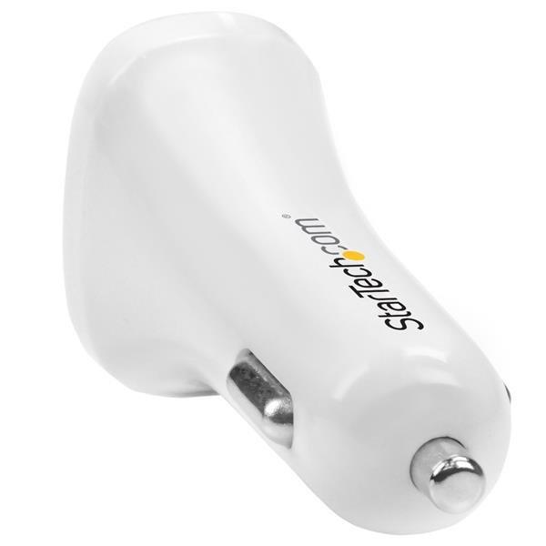 STARTECH.COM  USB2PCARWHS chargeur d'appareils mobiles Universel Blanc Allume-cigare Auto 