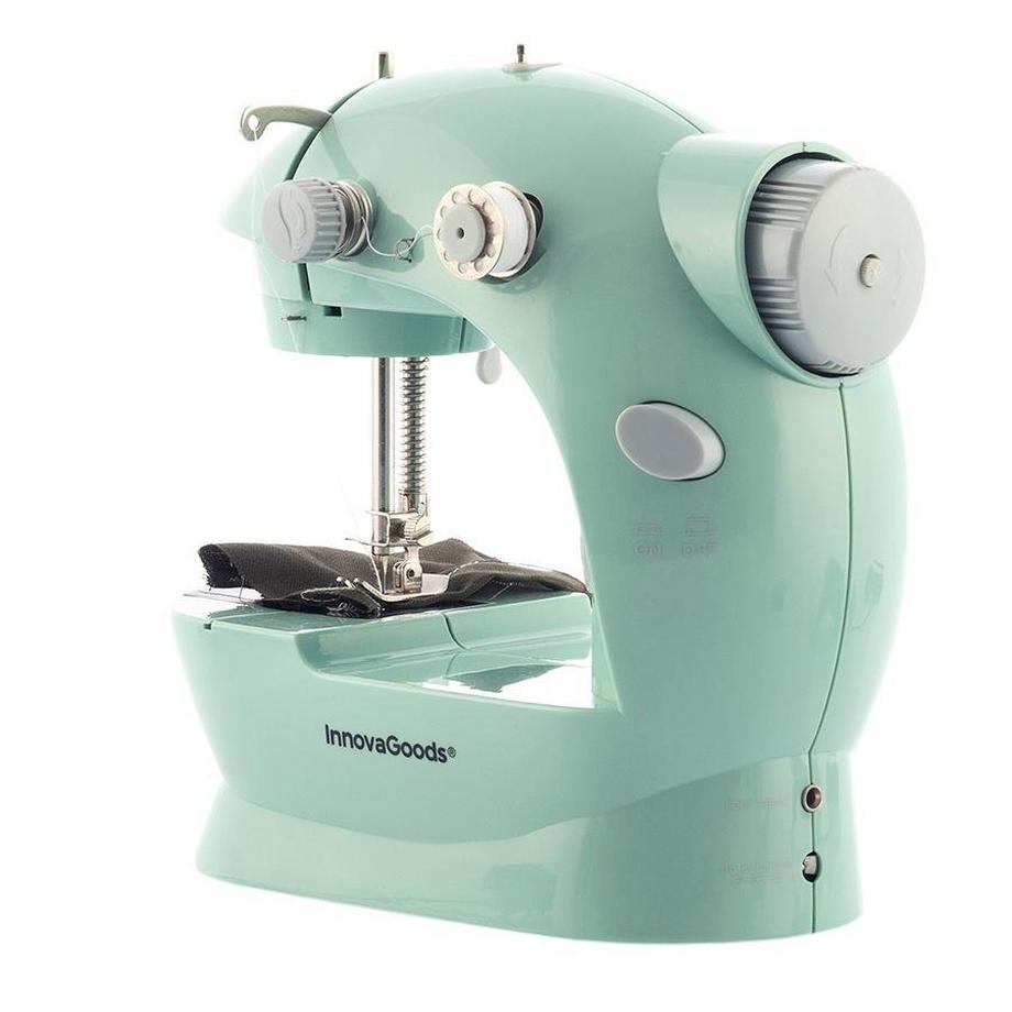 InnovaGoods  Mini-Nähmaschine, LED-Beleuchtung - Grün 
