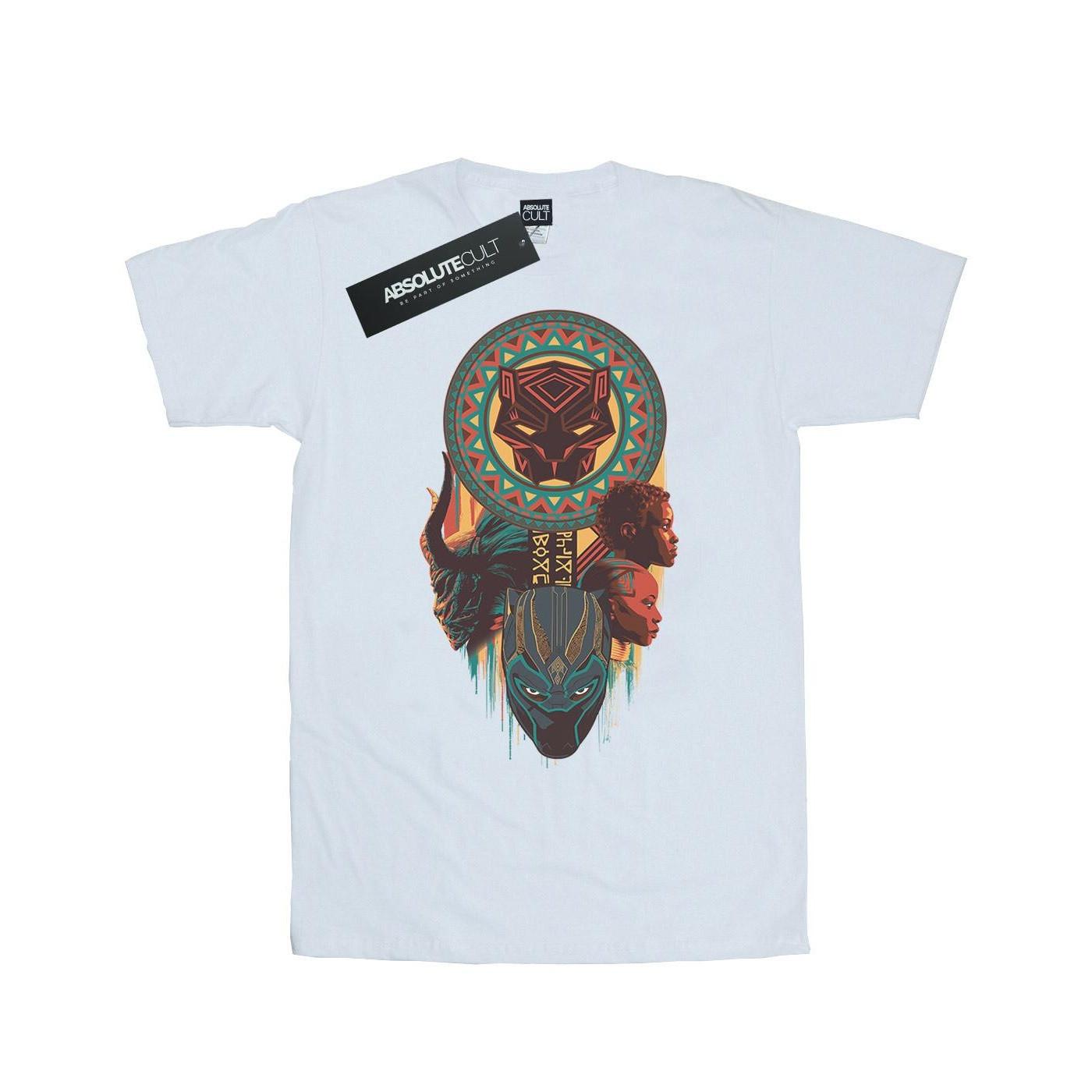 Image of Black Panther Totem Tshirt Damen Weiss S